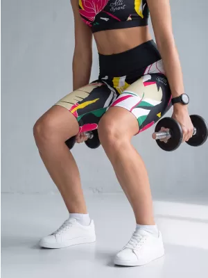 Női prémium funkcionális leggings térd felett ALTISPORT VOJ/ALW042LEG02 FEKETE