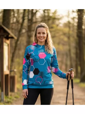 Prémium funkcionális női pulóver ALTISPORT VOJ/ALW037MI01 KEROZIN/RÓZSASZÍN