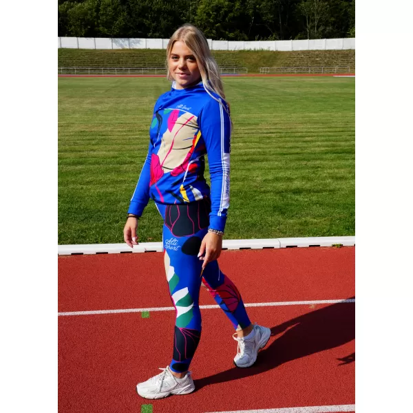  Női hosszú, prémium funkcionális leggings ALTISPORT VOJ/ALW042LEG01 KÉK 
