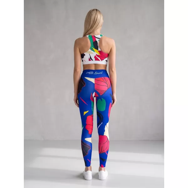  Női hosszú, prémium funkcionális leggings ALTISPORT VOJ/ALW042LEG01 KÉK 