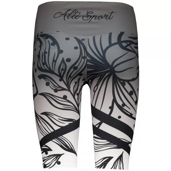  Női prémium funkcionális leggings térd felett ALTISPORT VOJ/ALW045LEG02 FEKETE ÉS FEHÉR 