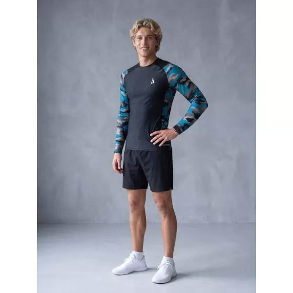 Férfi funkcionális tömörítés T -piró prémium ALTISPORT VOJ/ALM038TR03 KEROZIN/FEKETE 