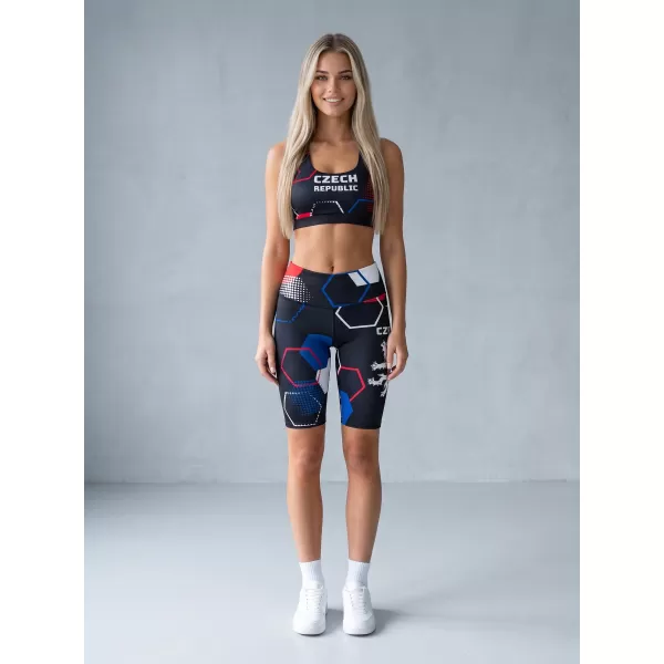 Női prémium funkcionális leggings térd felett ALTISPORT VOJ/ALW036LEG02 HEXA FEKETE 