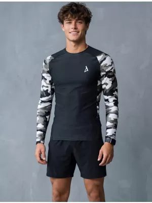 Férfi funkcionális tömörítés T -piró prémium ALTISPORT VOJ/ALM038TR03 FEKETE -FEHÉR