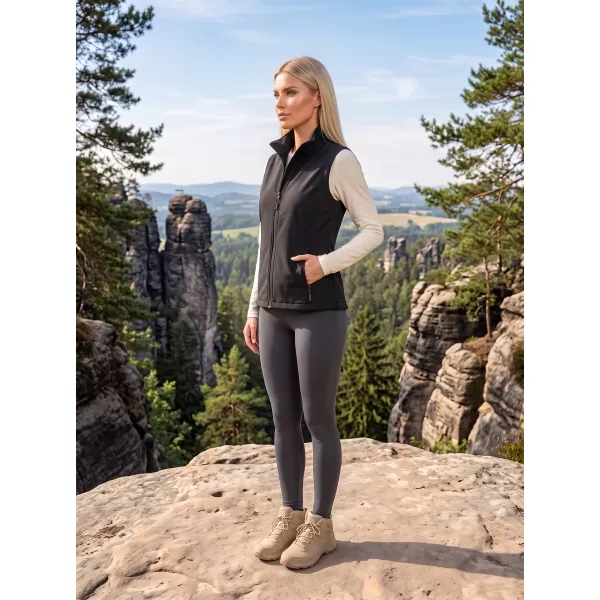  Női softshell mellény ALTISPORT NoPrint NP/ALW7211NJ FEKETE/FEKETE 