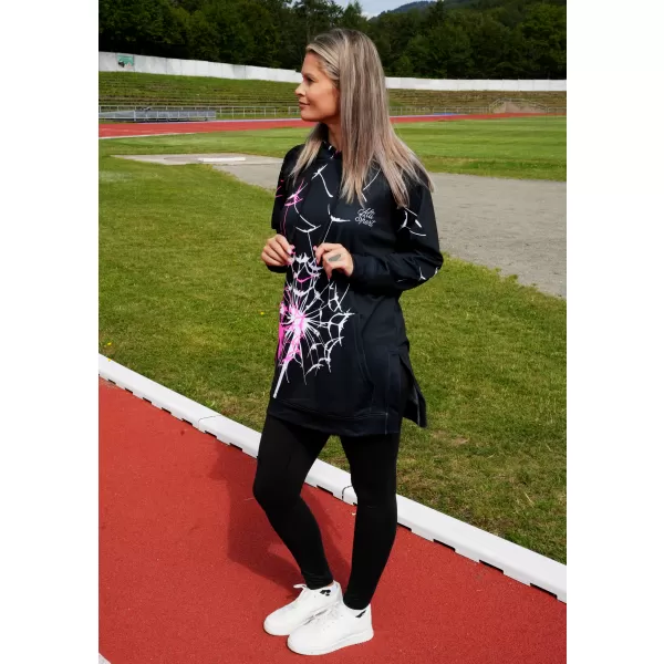  Prémium funkcionális női pulóver ALTISPORT VOJ/ALW035MI03 FEKETE/RÓZSASZÍN 