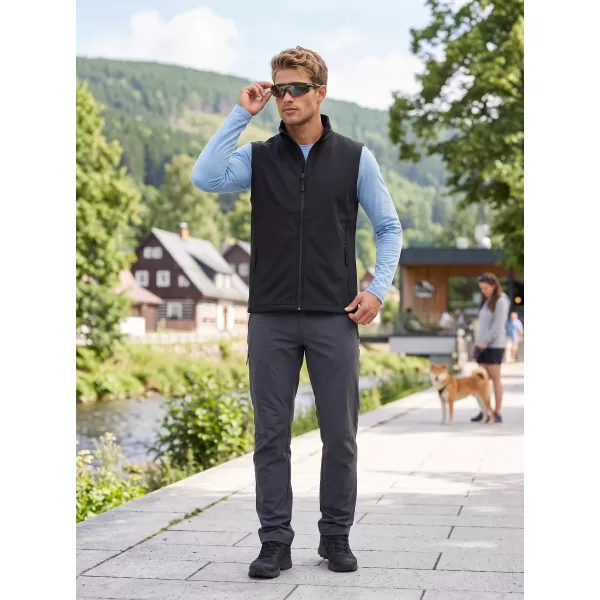  Férfi softshell mellény ALTISPORT NoPrint NP/ALM8211NJ FEKETE/FEKETE 