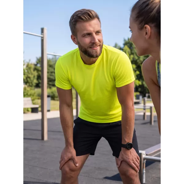  Férfi funkcionális póló ALTISPORT NoPrint NP/ALM421 NEON SÁRGA 