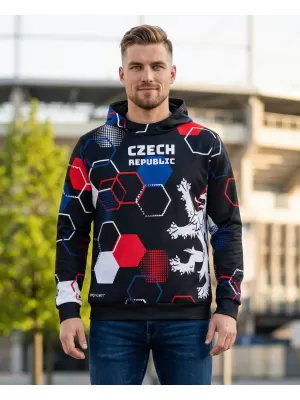 Férfi prémium funkcionális pulóver ALTISPORT VOJ/ALM036MI01 HEXA BLACK
