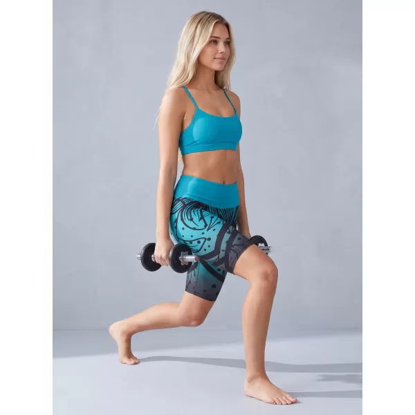  Női prémium funkcionális leggings térd felett ALTISPORT VOJ/ALW045LEG02 SMARAGD/FEKETE 