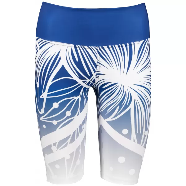  Női prémium funkcionális leggings térd felett ALTISPORT VOJ/ALW045LEG02 SÖTÉTKÉK/FEHÉR 