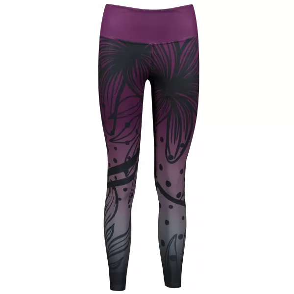  Női hosszú, prémium funkcionális leggings ALTISPORT VOJ/ALW045LEG01 LILA/FEKETE 