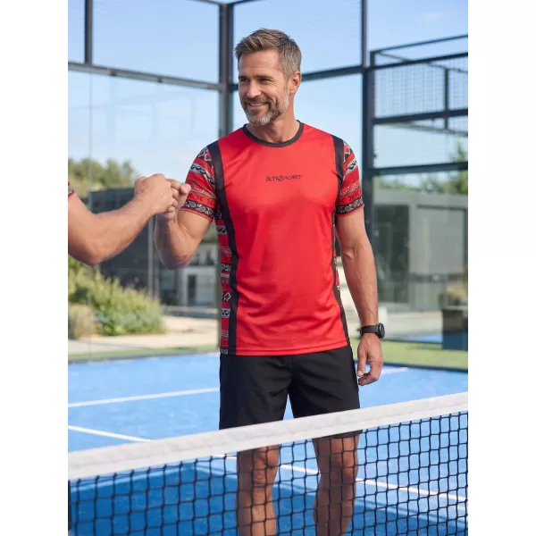  Férfi funkcionális prémium póló ALTISPORT VOJ/ALM043TR01 PIROS 