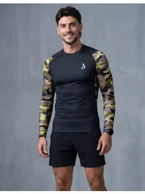 Férfi funkcionális tömörítés T -piró prémium ALTISPORT VOJ/ALM038TR03 FEKETE -ZÖLD