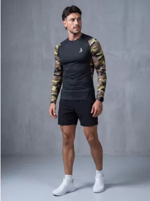 Férfi funkcionális tömörítés T -piró prémium ALTISPORT VOJ/ALM038TR03 FEKETE -ZÖLD