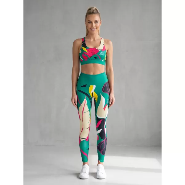  Női hosszú, prémium funkcionális leggings ALTISPORT VOJ/ALW042LEG01 ZÖLD 