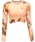 Női prémium, hosszú ujjú funkcionális crop felső ALTISPORT VOJ/ALW039TR04 NARANCS