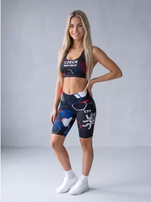 Női prémium funkcionális leggings térd felett ALTISPORT VOJ/ALW036LEG02 HEXA FEKETE