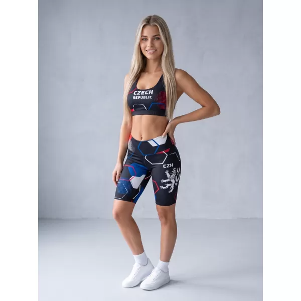  Női prémium funkcionális leggings térd felett ALTISPORT VOJ/ALW036LEG02 HEXA FEKETE 