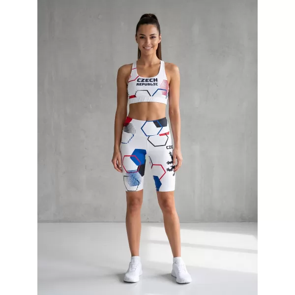  Női prémium funkcionális leggings térd felett ALTISPORT VOJ/ALW036LEG02 HEXA FEHÉR 