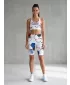 Női prémium funkcionális leggings térd felett ALTISPORT VOJ/ALW036LEG02 HEXA FEHÉR