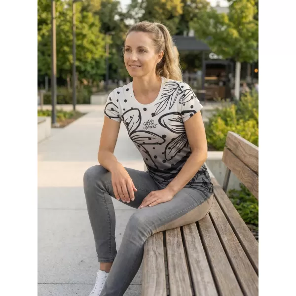  Prémium funkcionális női póló ALTISPORT VOJ/ALW045TR01 FEKETE ÉS FEHÉR 