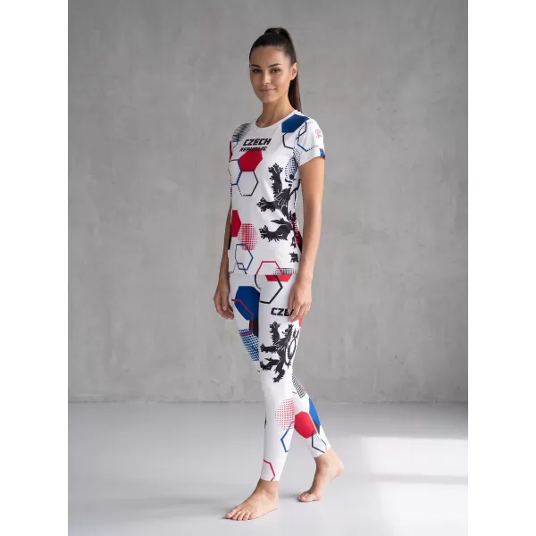  Női hosszú, prémium funkcionális leggings ALTISPORT VOJ/ALW036LEG01 HEXA FEHÉR 