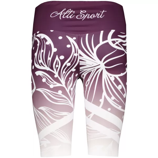  Női prémium funkcionális leggings térd felett ALTISPORT VOJ/ALW045LEG02 LILA/FEHÉR 