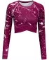 Női prémium, hosszú ujjú funkcionális crop felső ALTISPORT VOJ/ALW034TR04 FUKSZIA