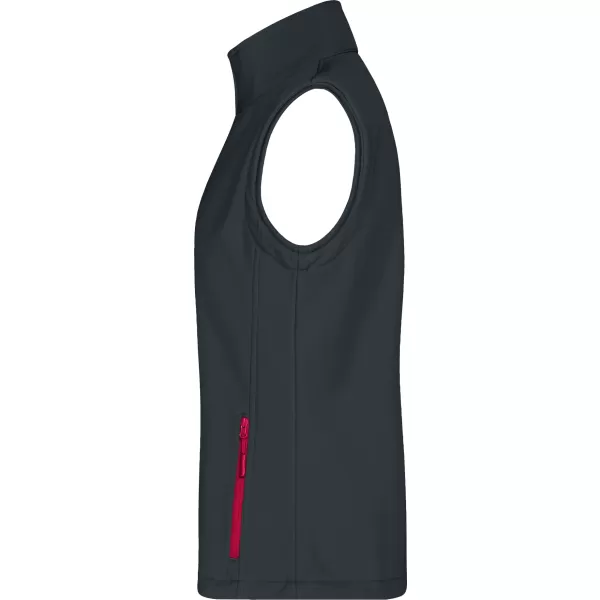  Női softshell mellény ALTISPORT NoPrint NP/ALW7211NJ VASSZÜRKE/PIROS 