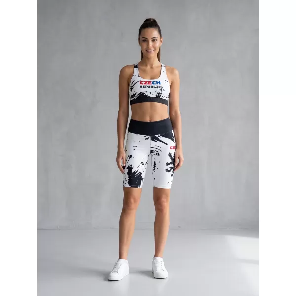  Női prémium funkcionális leggings térd felett ALTISPORT VOJ/ALW036LEG02 ABSZTRAKCIÓ 