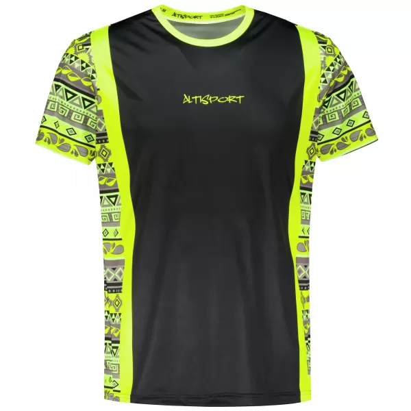  Férfi funkcionális prémium póló ALTISPORT VOJ/ALM043TR01 NEON SÁRGA 