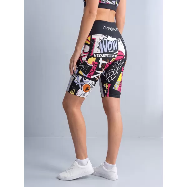  Női prémium funkcionális leggings térd felett ALTISPORT VOJ/ALW041LEG02 FEKETE 