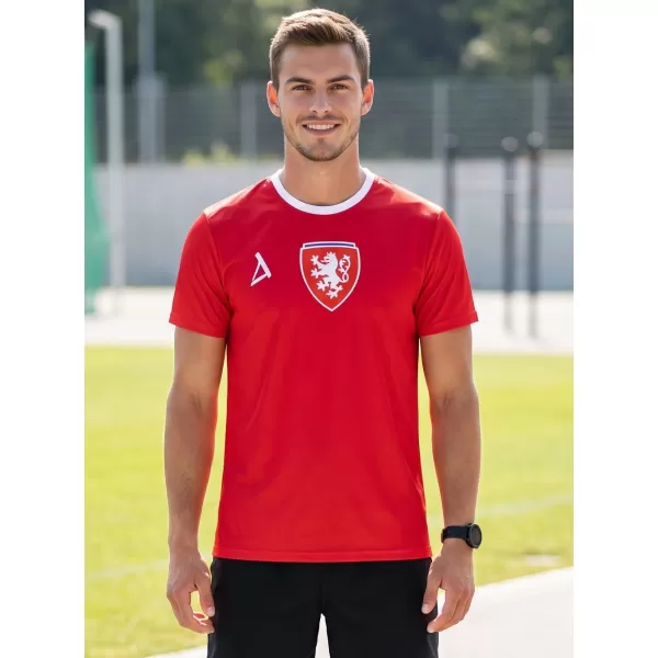  Férfi funkcionális prémium póló ALTISPORT VOJ/ALM040TR01 PIROS 