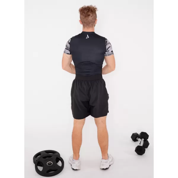  Férfi prémium rövid ujjú funkcionális kompressziós póló ALTISPORT VOJ/ALM038TR04 SZÜRKE 