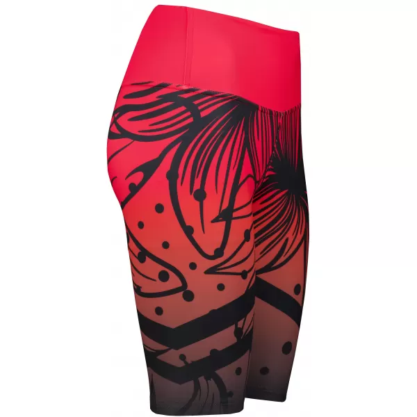  Női prémium funkcionális leggings térd felett ALTISPORT VOJ/ALW045LEG02 PIROS ÉS FEKETE 
