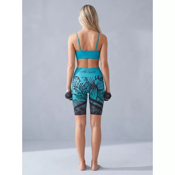  Női prémium funkcionális leggings térd felett ALTISPORT VOJ/ALW045LEG02 SMARAGD/FEKETE 