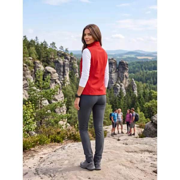  Női softshell mellény ALTISPORT NoPrint NP/ALW7211NJ PIROS FEKETE 