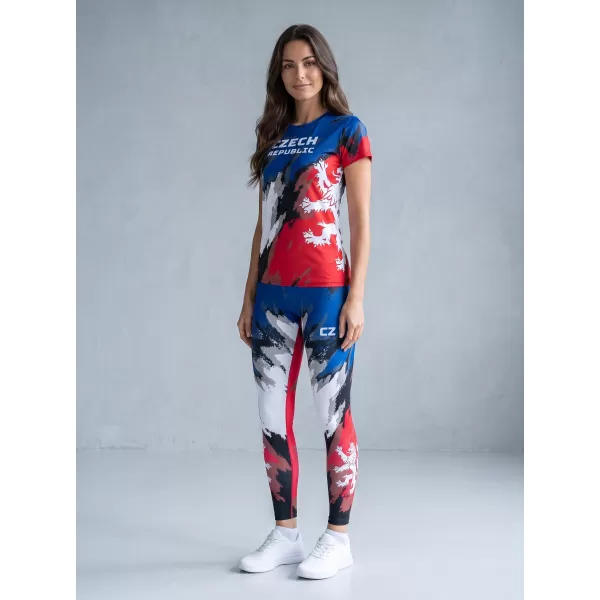  Női hosszú, prémium funkcionális leggings ALTISPORT VOJ/ALW036LEG01 CSÍKOK 
