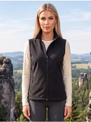 Női softshell mellény ALTISPORT NoPrint NP/ALW7211NJ FEKETE/FEKETE