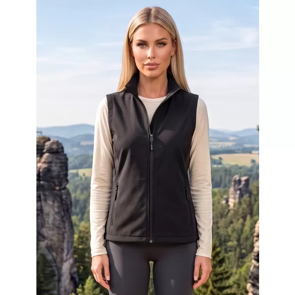  Női softshell mellény ALTISPORT NoPrint NP/ALW7211NJ FEKETE/FEKETE 