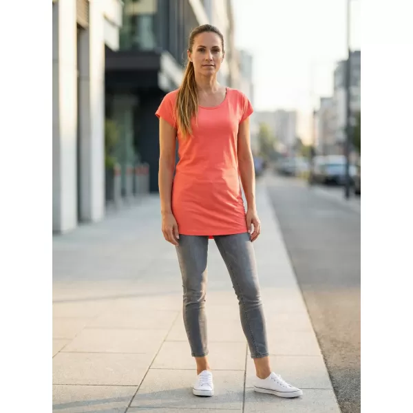  Hosszú női póló ALTISPORT NoPrint NP/ALW321 KORALL 