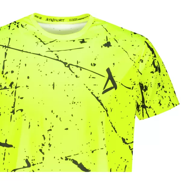  Férfi funkcionális prémium póló ALTISPORT VOJ/ALM034TR01 NEON SÁRGA 