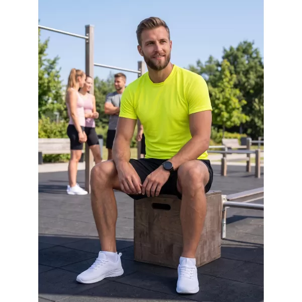 Férfi funkcionális póló ALTISPORT NoPrint NP/ALM421 NEON SÁRGA 