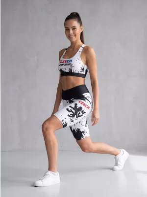 Női prémium funkcionális leggings térd felett ALTISPORT VOJ/ALW036LEG02 ABSZTRAKCIÓ