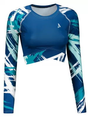 Női prémium, hosszú ujjú funkcionális crop felső ALTISPORT VOJ/ALW039TR04 SZOKÁSOK