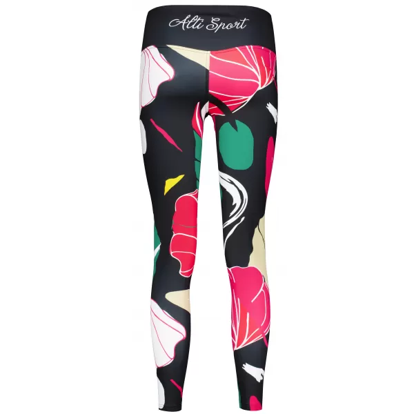  Női hosszú, prémium funkcionális leggings ALTISPORT VOJ/ALW042LEG01 FEKETE 