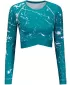 Funkcionális női crop felső, hosszú ujjú prémium minőségű ALTISPORT VOJ/ALW034TR04 SMARAGD