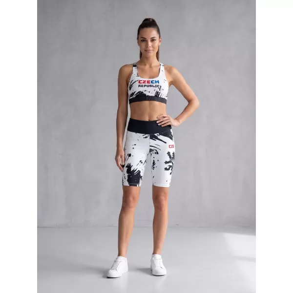  Női prémium funkcionális leggings térd felett ALTISPORT VOJ/ALW036LEG02 ABSZTRAKCIÓ 