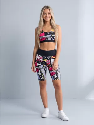 Női prémium funkcionális leggings térd felett ALTISPORT VOJ/ALW041LEG02 FEKETE